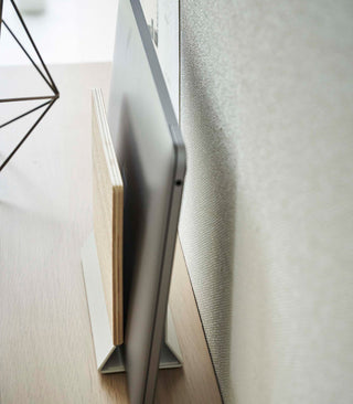 Slim Laptop Stand - Steel + Wood - By Baano