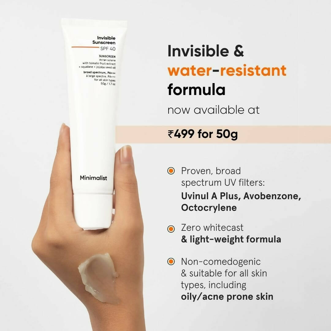 Minimalist Invisible Sunscreen SPF 40+ PA +++
