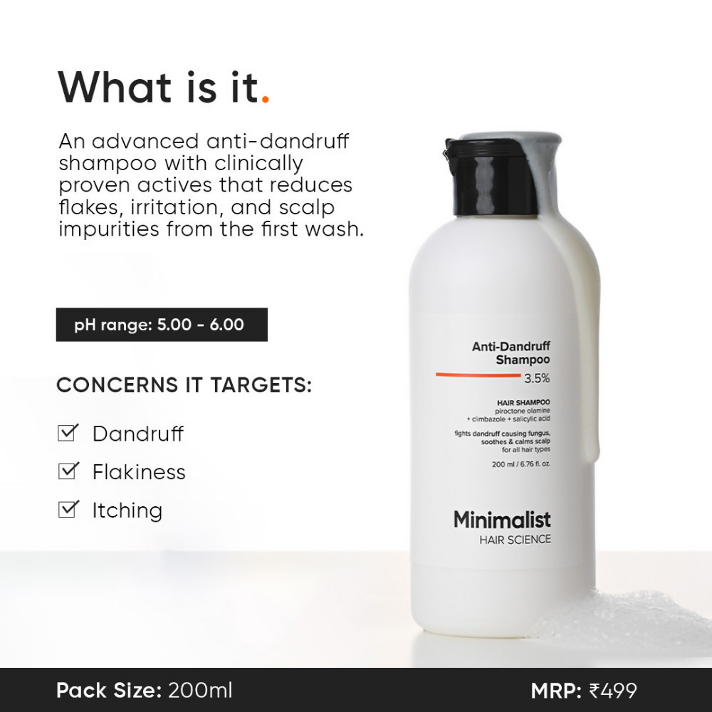 Minimalist Anti-Dandruff Shampoo 3.5% Salicylic Acid
