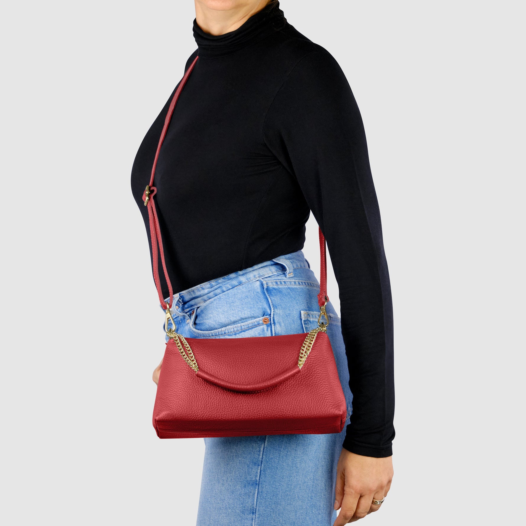 Calf Leather Crossbody Bag