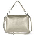 Metallic Calf Leather Shoulder Bag