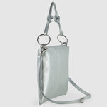 Metallic Calf Leather Shoulder Bag
