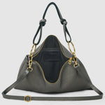 Metallic Calf Leather Shoulder Bag