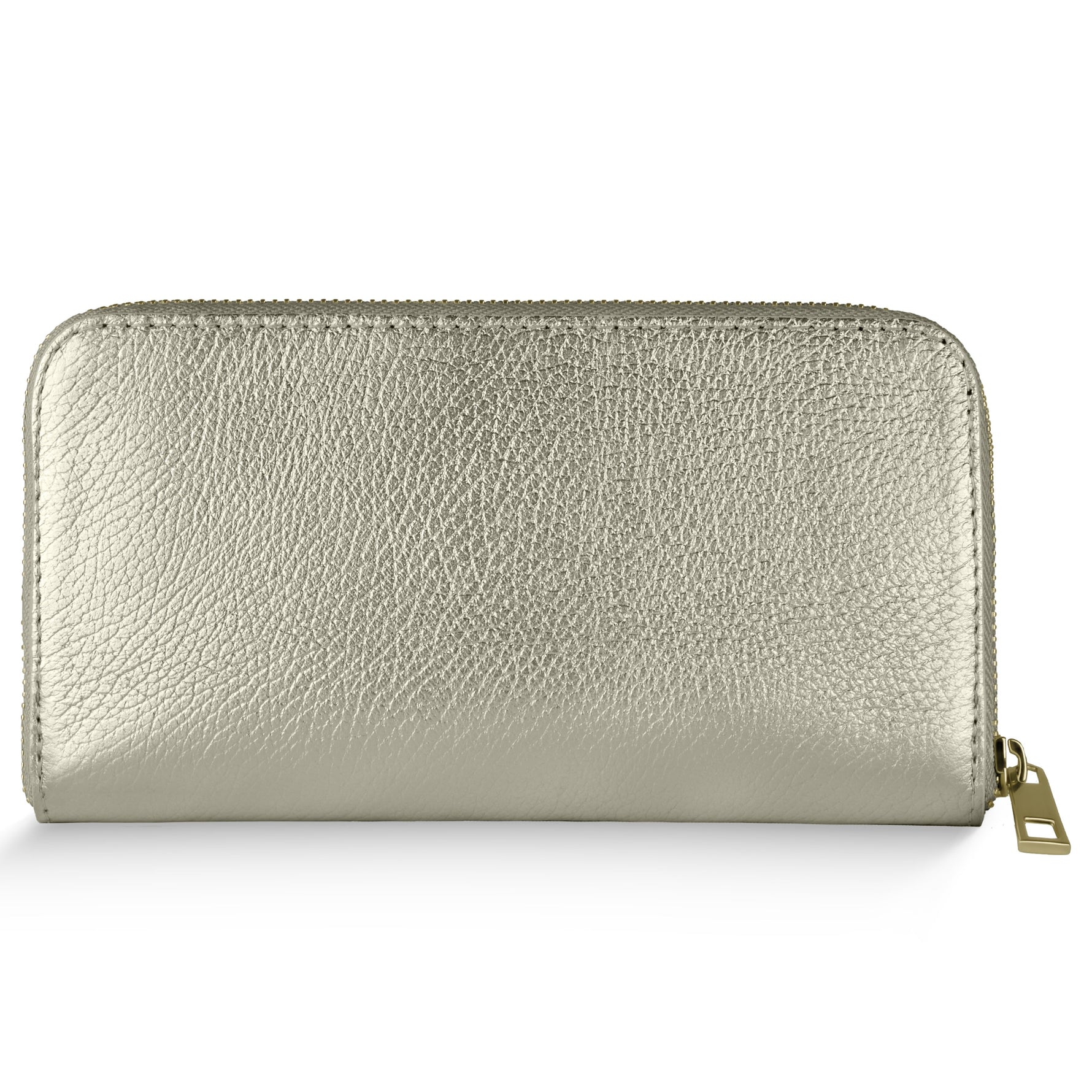 Metallic Calf Leather Wallet