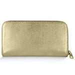 Metallic Calf Leather Wallet