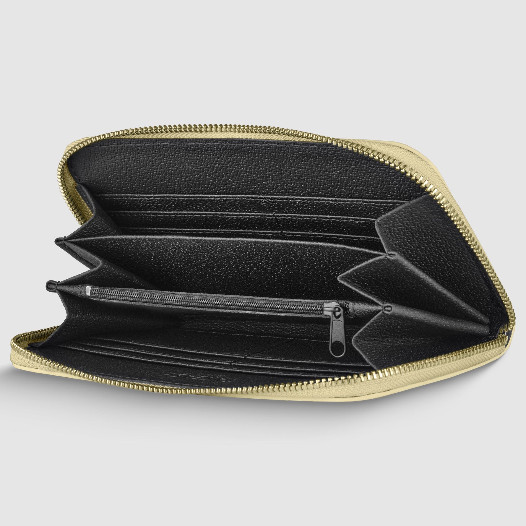 Metallic Calf Leather Wallet