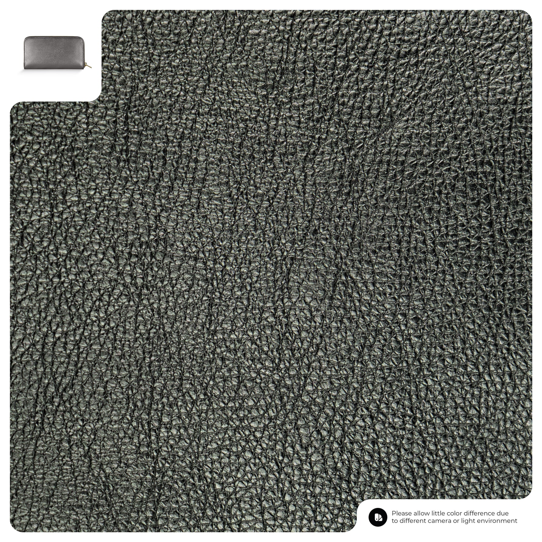 Metallic Calf Leather Wallet