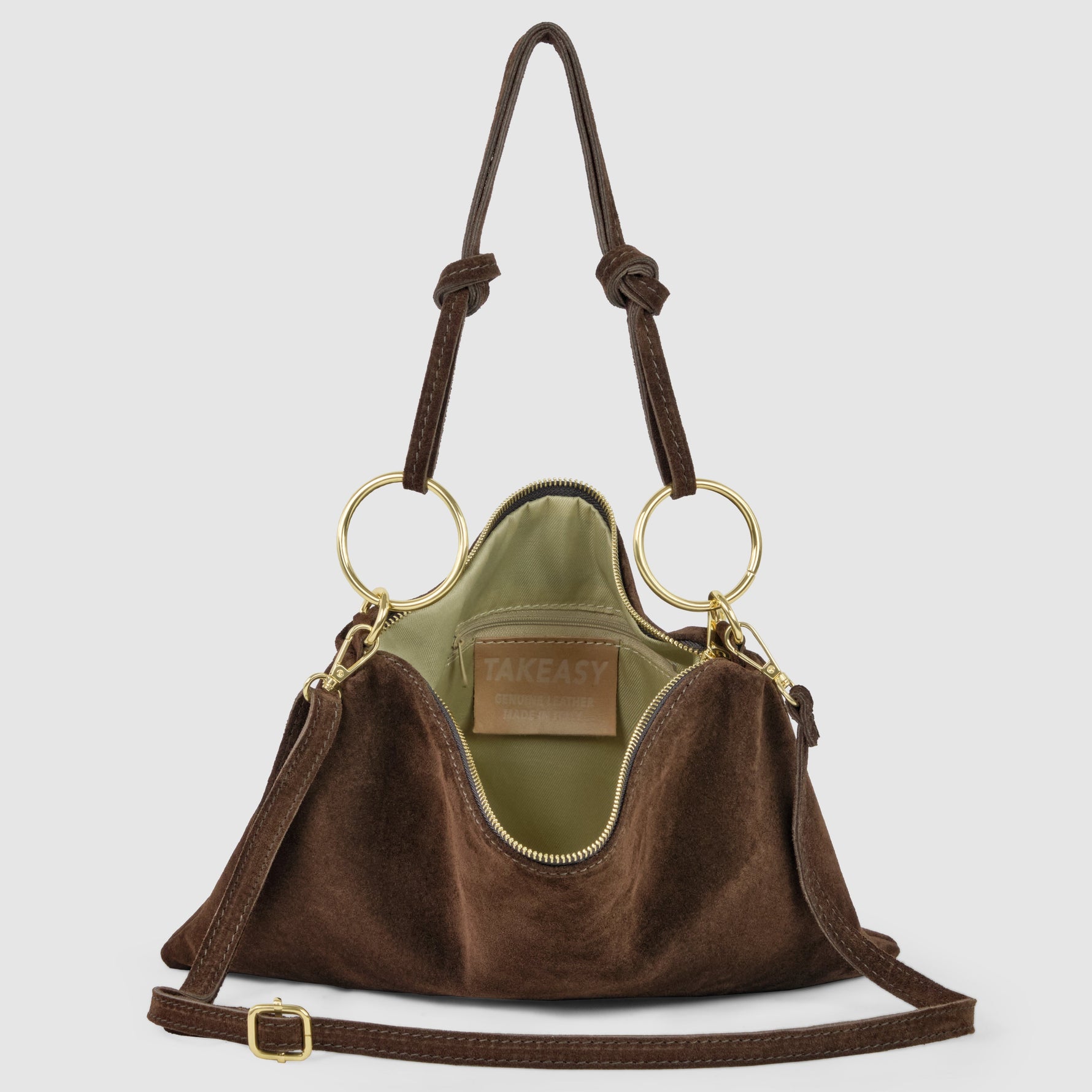 Suede Leather Shoulder Bag