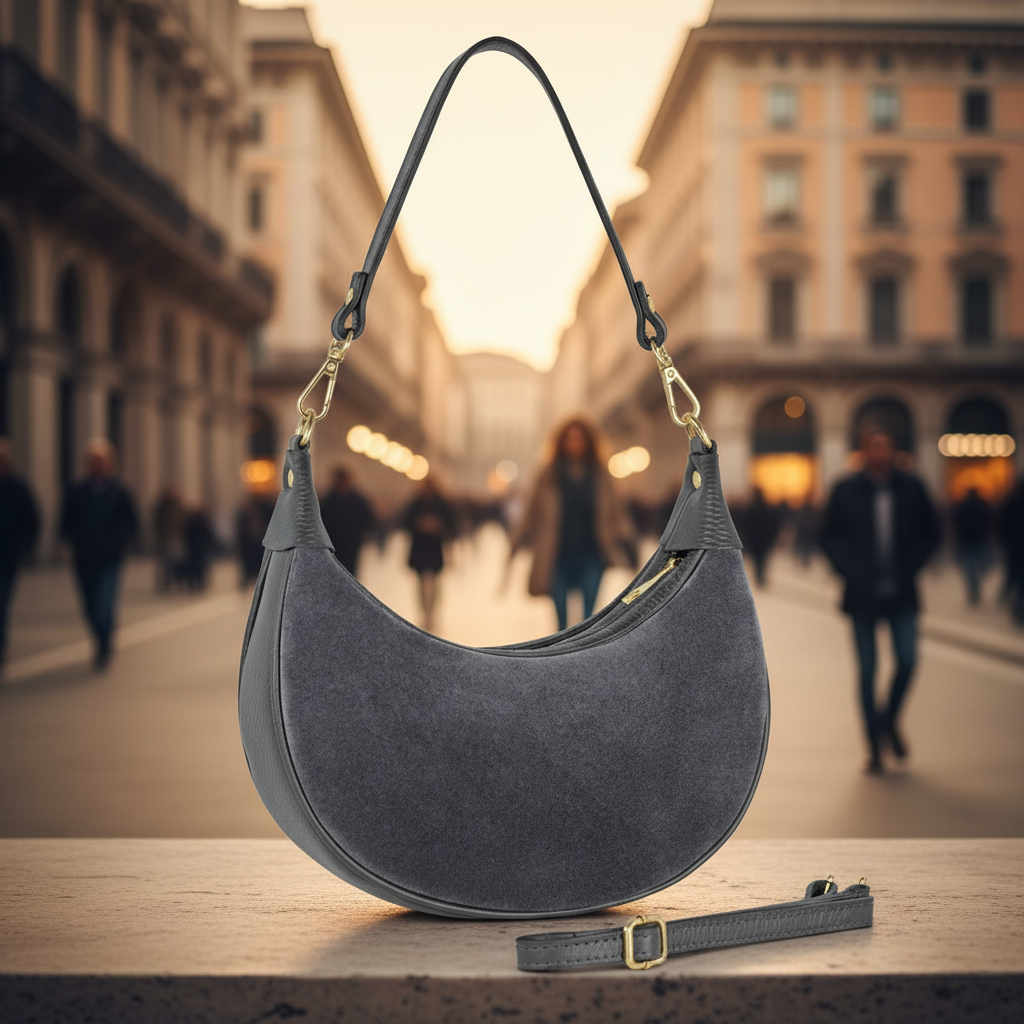 Suede Leather Shoulder Bag