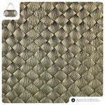 Weave Metallic Suede Leather Shoulder Bag