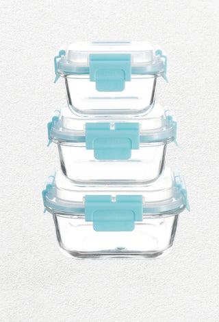 High Top Lid Square Containers