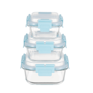 High Top Lid Square Containers