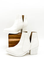 Tarim Booties in White Croc Naughty Monkey