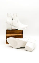 Tarim Booties in White Croc - By Baano