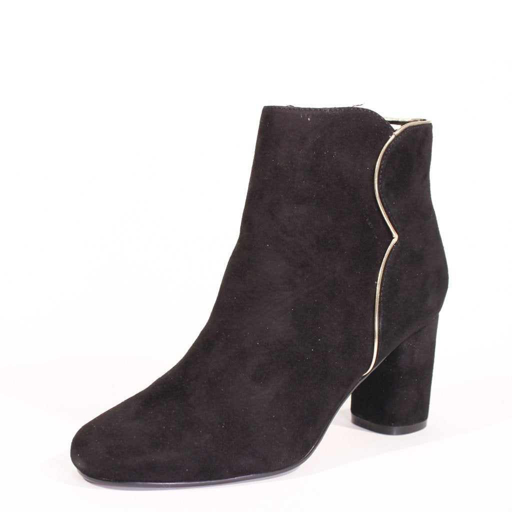 Tatiana Scallop Suede Booties Chelsea Crew