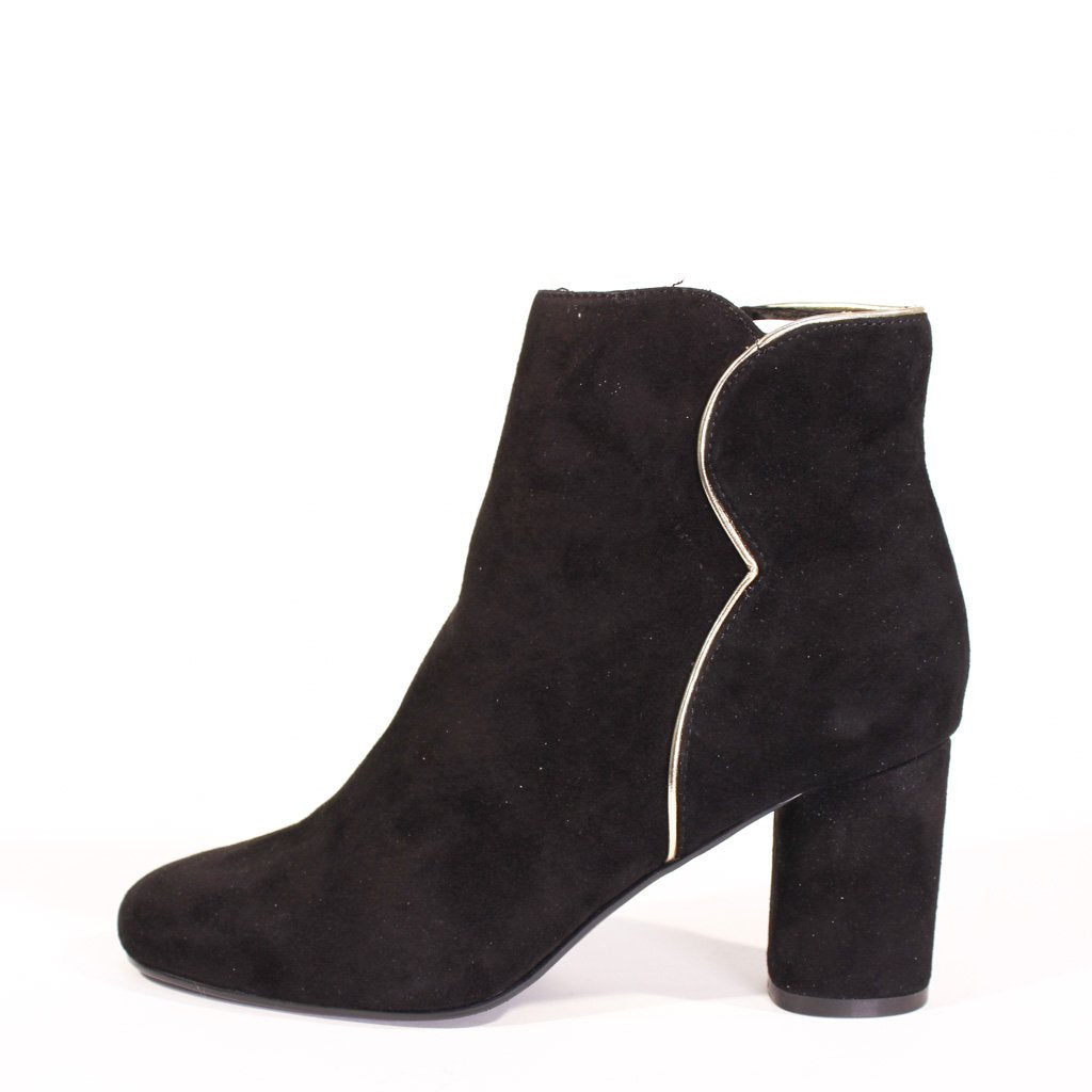 Tatiana Scallop Suede Booties Chelsea Crew