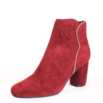 Tatiana Scallop Suede Booties Chelsea Crew