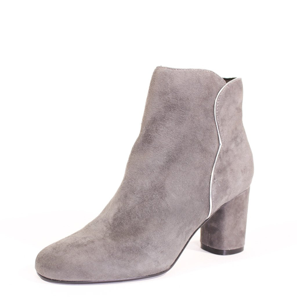 Tatiana Scallop Suede Booties Chelsea Crew