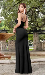 Tatum Fitted Maxi Dress - Black