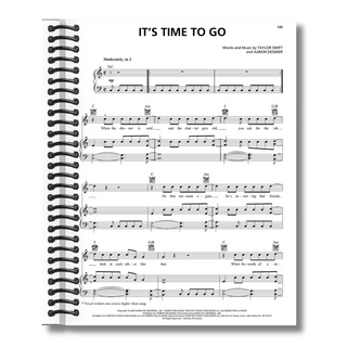 Taylor Swift - Evermore: Piano/Vocal/Guitar Songbook (Spiral Bound) - By Baano