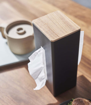 Two-Sided Tissue Case - Steel + Wood - By Baano