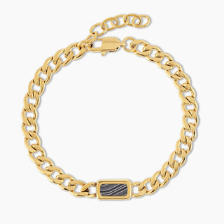 Zebra Crest Cuban Bracelet