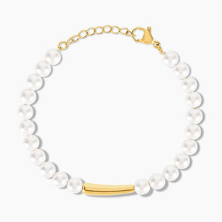 Lover's Crescent Pearl Chain x Bracelet