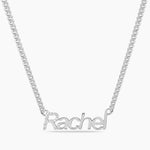 Kid's THICK 5mm Iced Initial Block Name Necklace