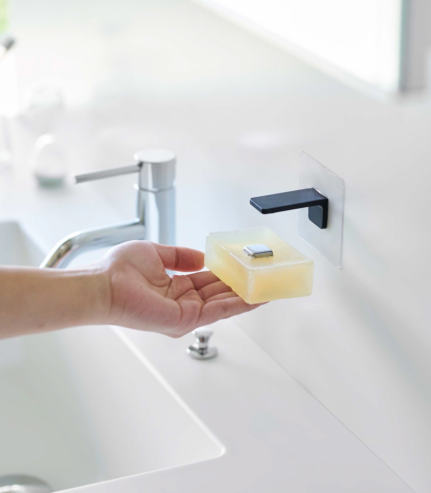Traceless Adhesive Magnetic Soap Holder - By Baano