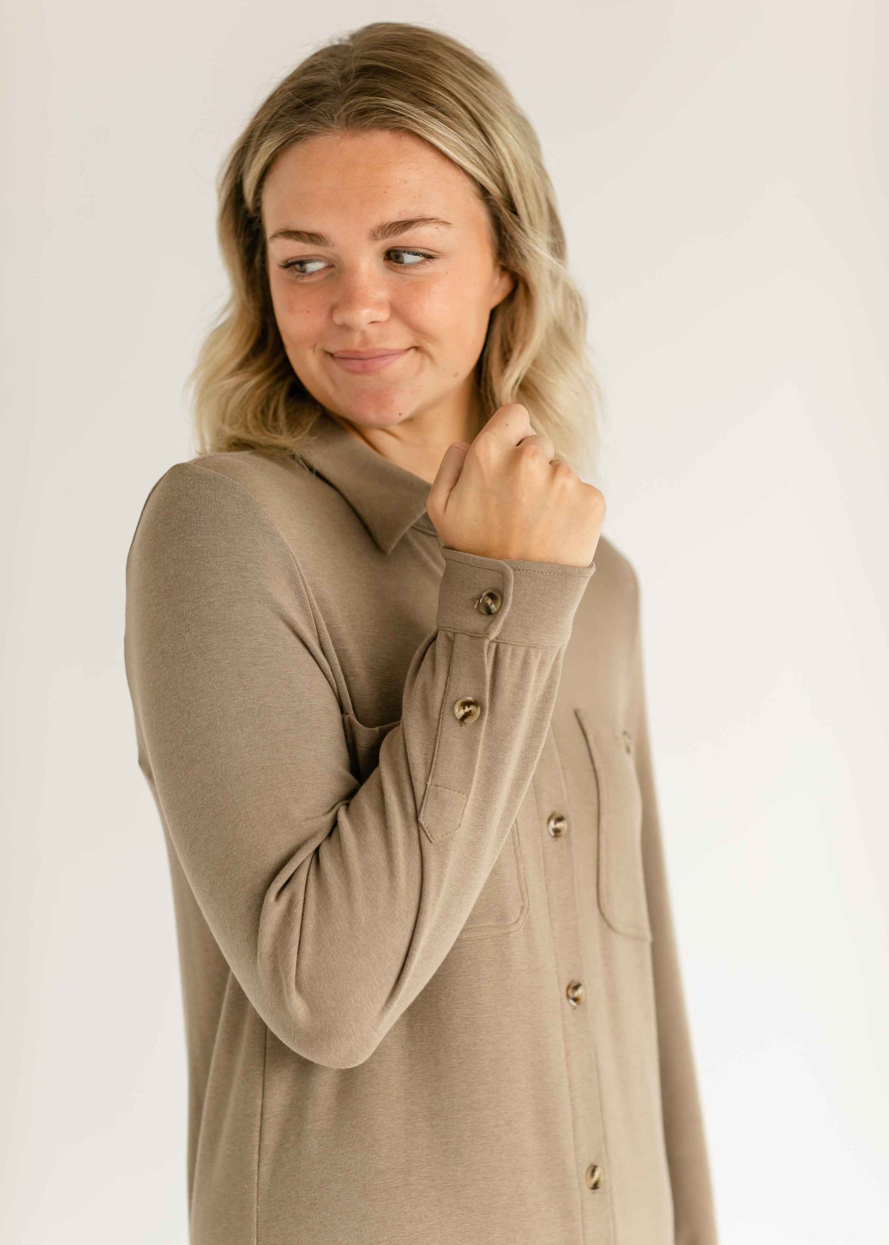 Teagan Ultra Soft Shirt Dress