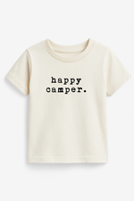 Happy Camper Organic Cotton Short Sleeve Toddler T-Shirt - By Baano