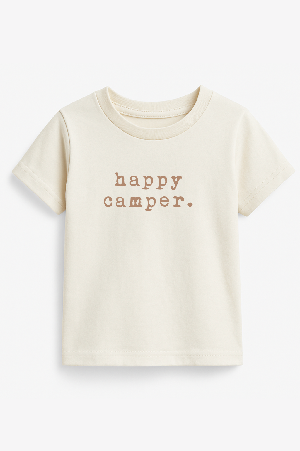 Happy Camper Clay Organic Cotton Short Sleeve Toddler T-Shirt - By Baano