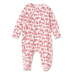 Christmas Bamboo Zipper Romper Ho-Ho-Ho - By Baano