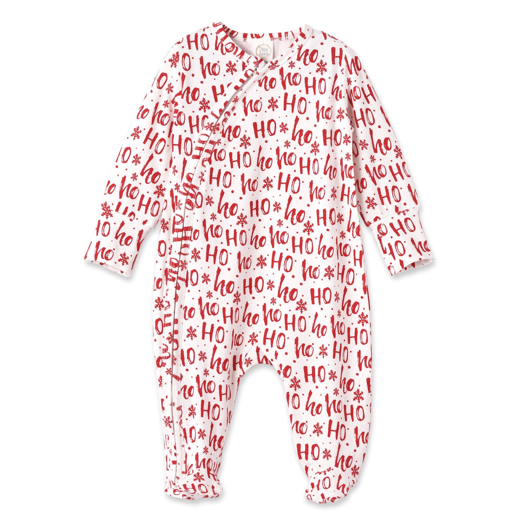 Christmas Bamboo Zipper Romper Ho-Ho-Ho - By Baano
