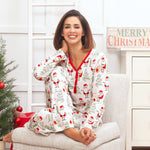 Christmas Santa Bamboo Women's Pajama Set - By Baano