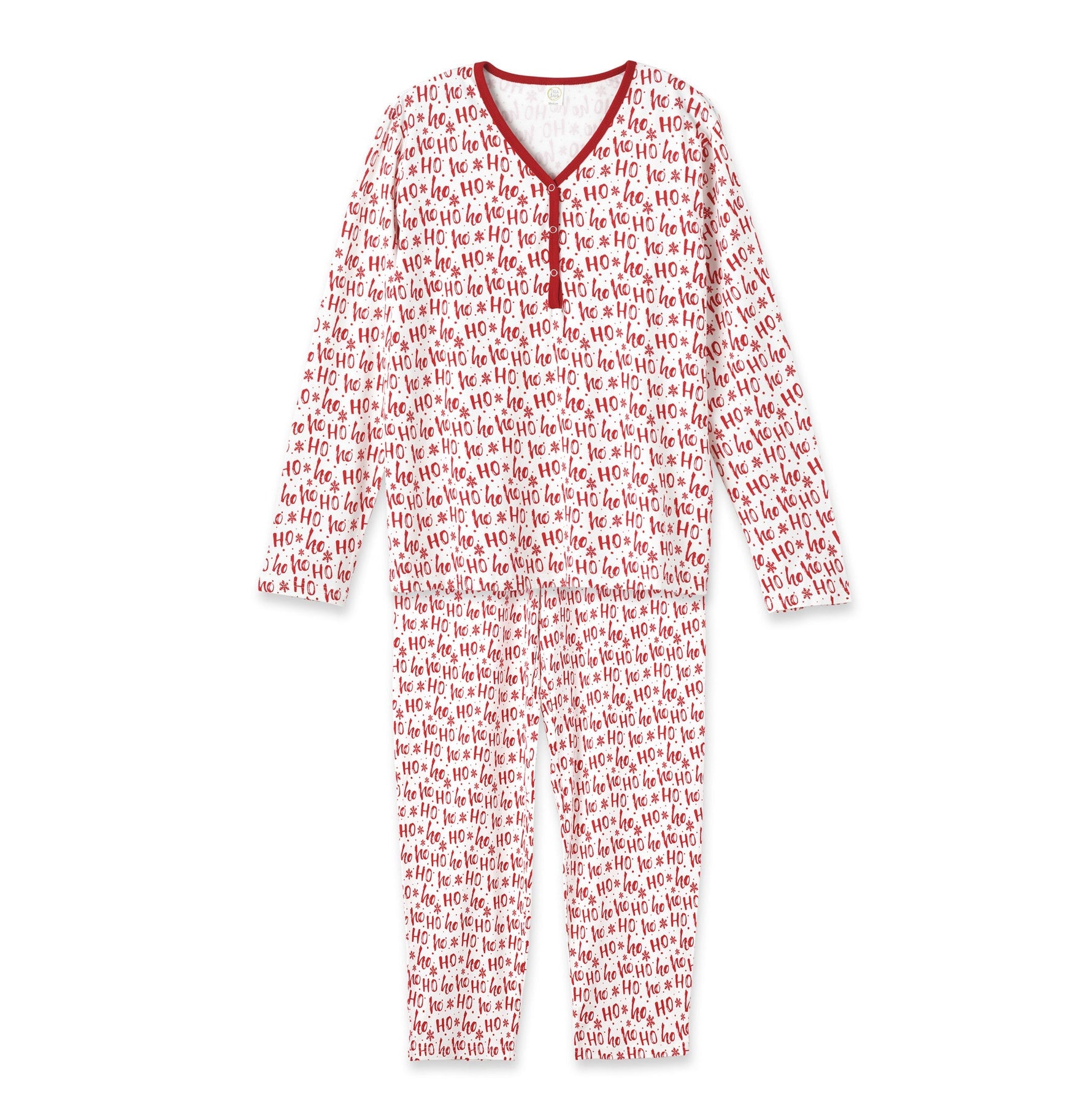 Christmas Bamboo Women's Pajama Set Ho-Ho-Ho - By Baano