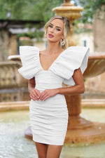 Tess Mini Dress - White - By Baano