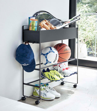 Entryway Storage Cart (29.33" H)  - Steel - By Baano