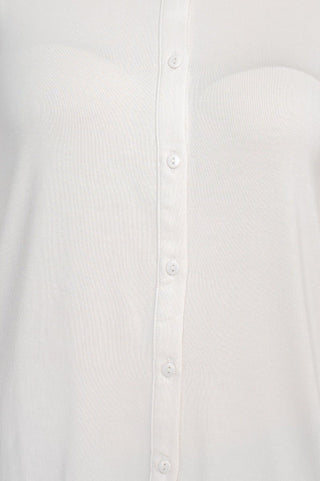 T Tahari Collar Neck Cuff Long Sleeves Button Detail ITY Blouse - Glamourous Grace