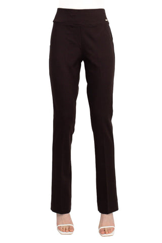 T Tahari Pull On Bootcut Rayon Pant With Welt Pockets - By Baano
