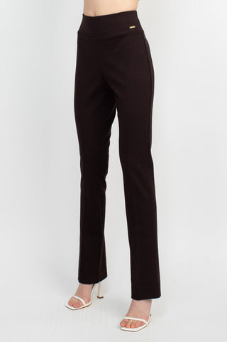 T Tahari Pull On Bootcut Rayon Pant With Welt Pockets - By Baano