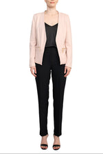 T Tahari Open Front Long Sleeve Zip Pocket Detail Blazer - By Baano