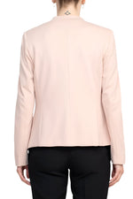 T Tahari Open Front Long Sleeve Zip Pocket Detail Blazer - By Baano