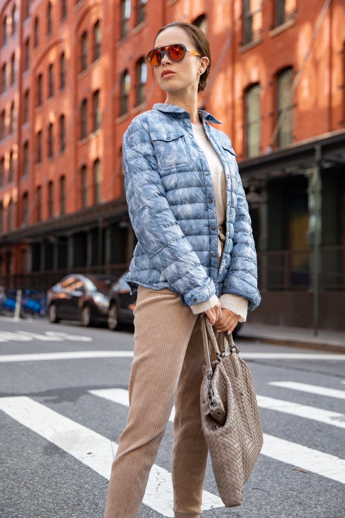 The Harrow Royale | Down Shirt | Blue Jean Print