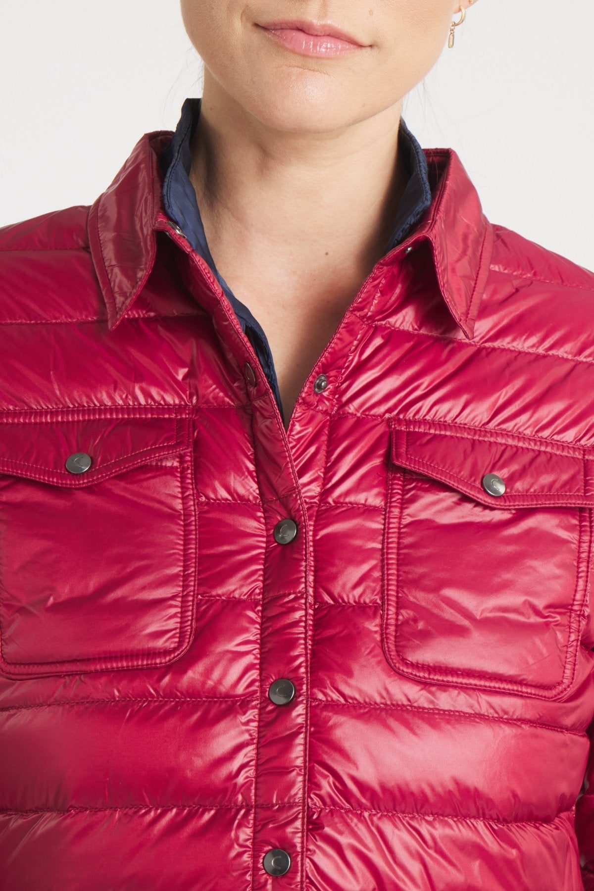 The Harrow Royale | Down Shirt | Bordeaux