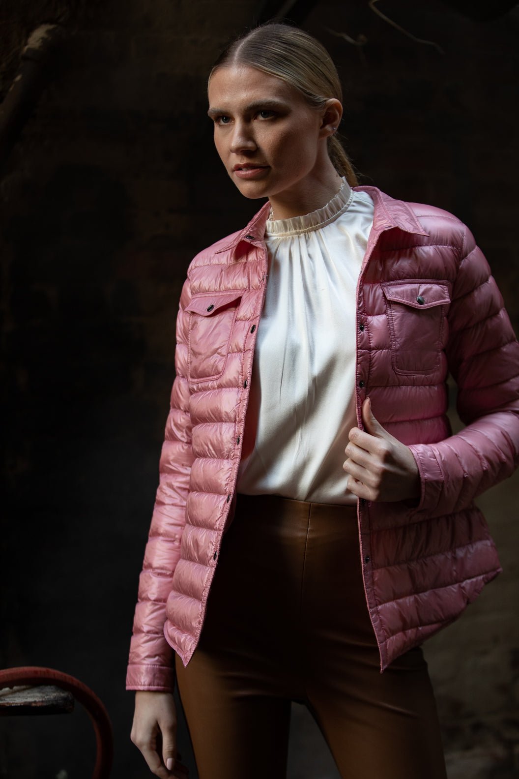 The Harrow Royale | Down Shirt | Dusty Rose