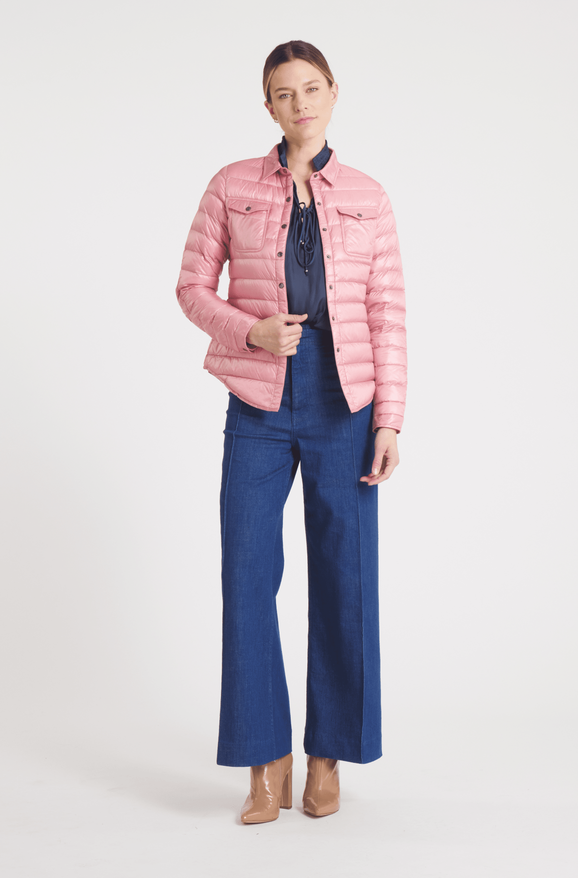 The Harrow Royale | Down Shirt | Dusty Rose