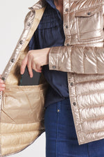 The Harrow Royale | Down Shirt | Metallic Gold