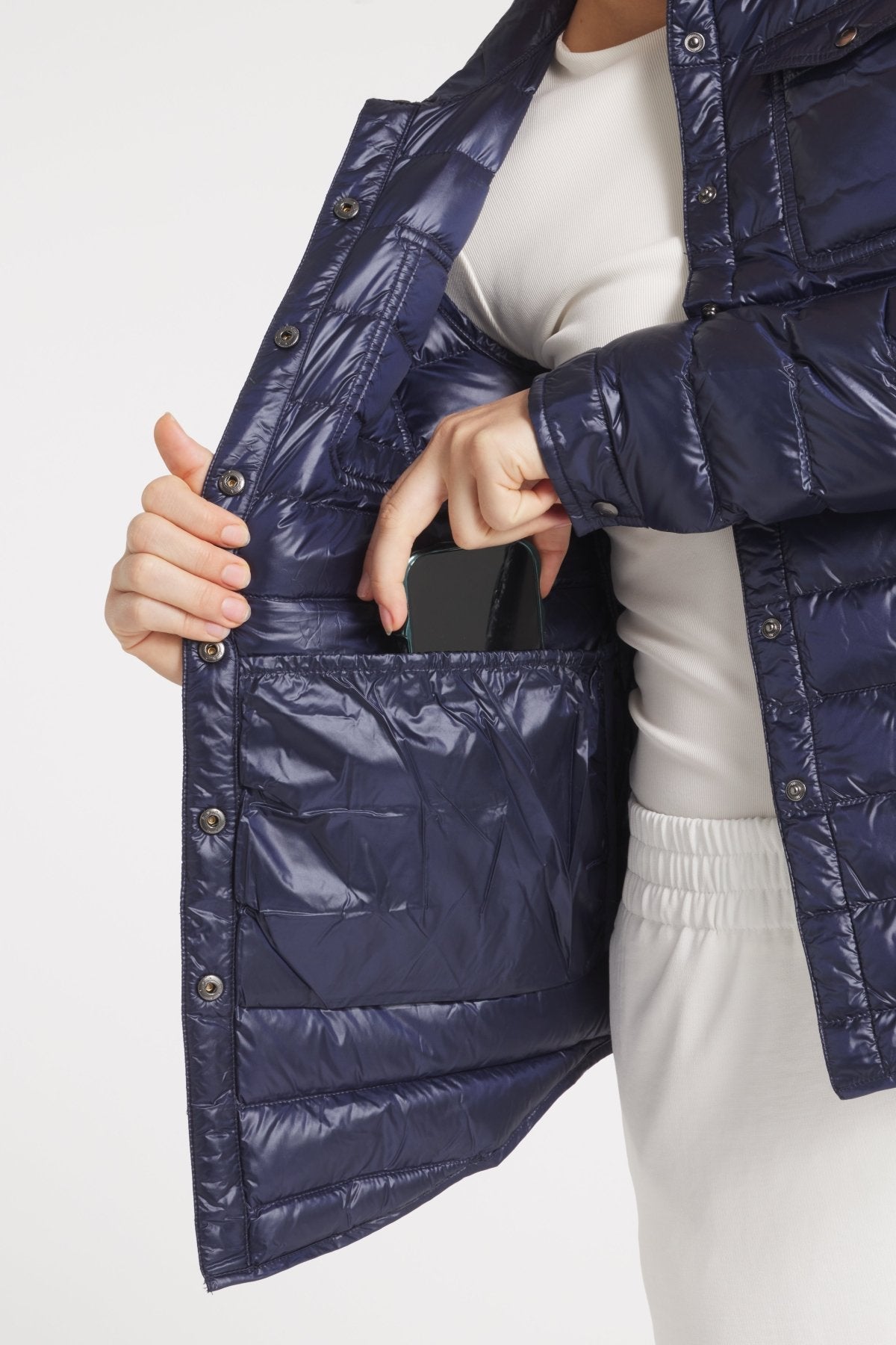 The Harrow Royale | Down Shirt | Ink Navy