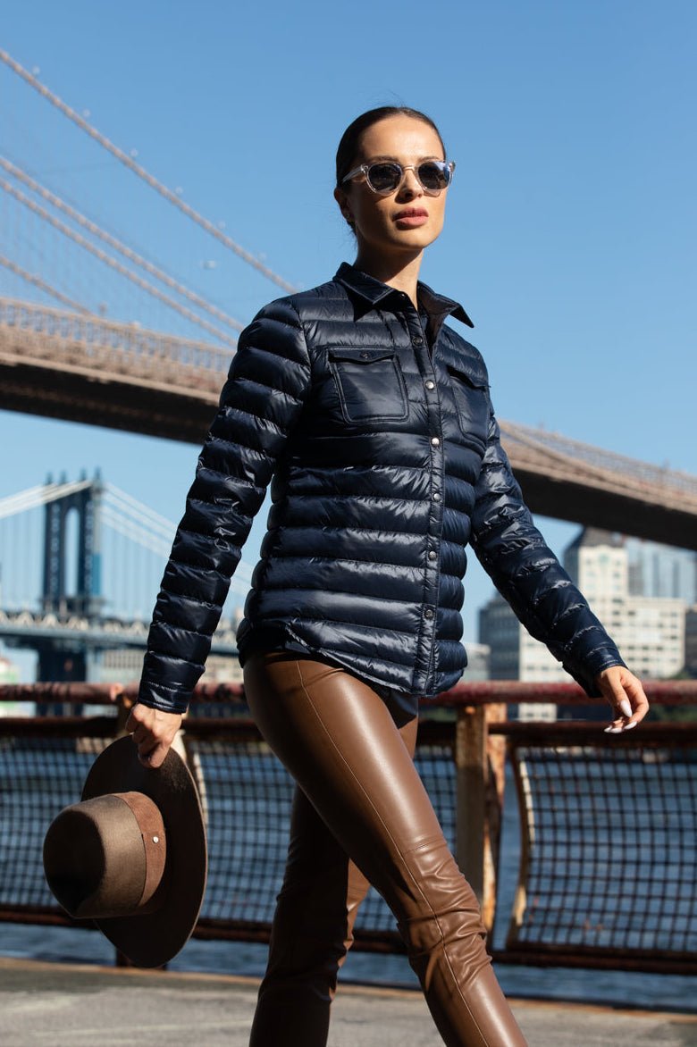 The Harrow Royale | Down Shirt | Ink Navy